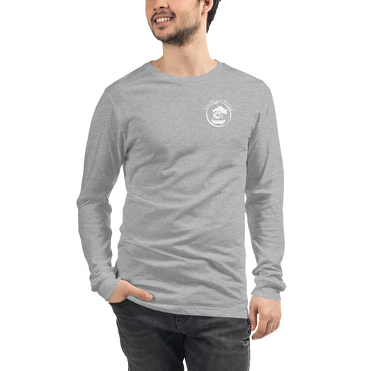 White Logo Long Sleeve Tee