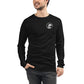 T-shirt blanc à manches longues et logo